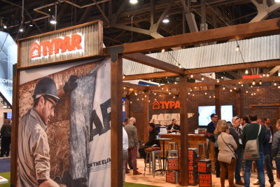 Typar's booth at the International Builders' Show