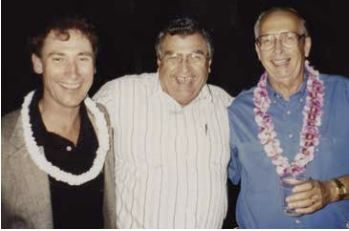 The three Charlies, from l. to r., Charlie Hoover, Charlie Vaccaro, and  Charlie Harnden