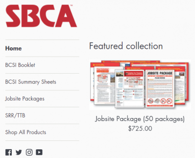 SBCA Online Store