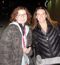 Mindy and Trish at BCMC 5k run/walk