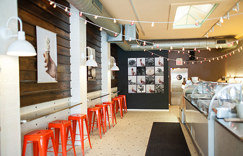 Inside Jeni's ice cream parlor