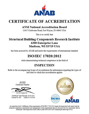 SBCRI ANSI 17020 Accreditation