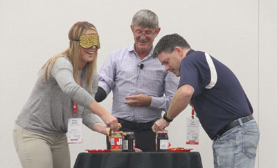 Attendees participating in a safety demonstration at BCMC 2018