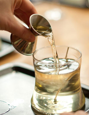 Pouring a candle at the Candle Lab in Columbus, Ohio